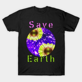 Save Earth Global Warming Climate Change Go Green Earth Day T-Shirt